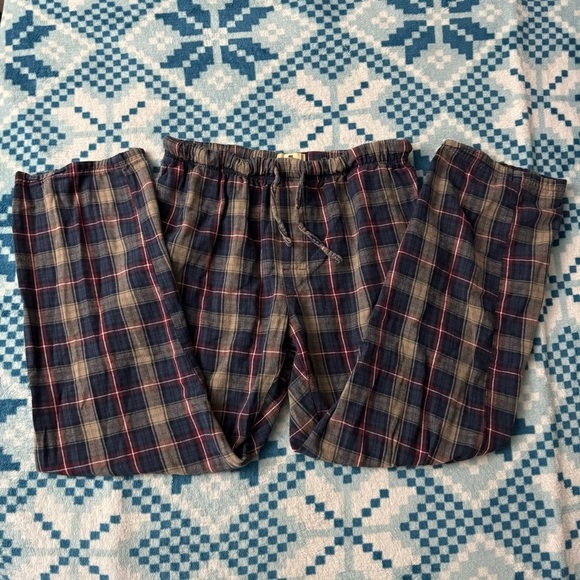 Woolrich‎ Women’s Red Blue Tan Fall Plaid Pajama Lounge Pants Size Small - Picture 1 of 8